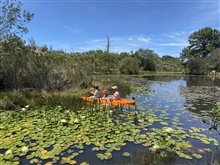 Paddling around on Kuthumba's main dam