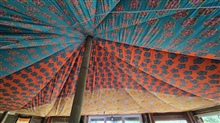 Beautiful colorful roof of a resident's home